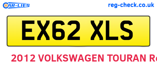 EX62XLS are the vehicle registration plates.