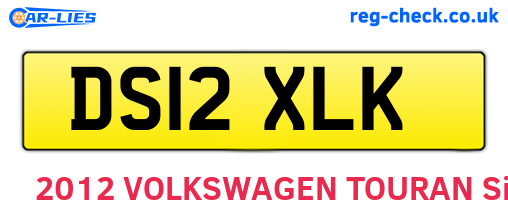 DS12XLK are the vehicle registration plates.