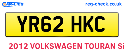 YR62HKC are the vehicle registration plates.