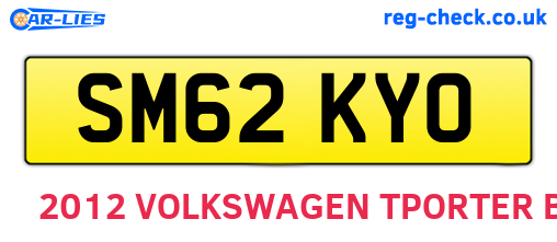 SM62KYO are the vehicle registration plates.