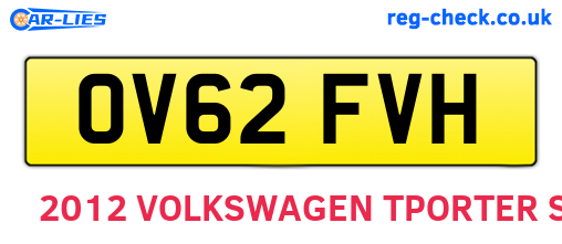 OV62FVH are the vehicle registration plates.