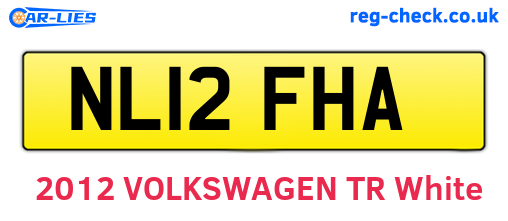 NL12FHA are the vehicle registration plates.