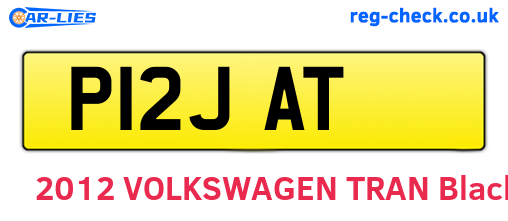 P12JAT are the vehicle registration plates.