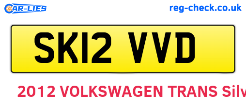 SK12VVD are the vehicle registration plates.