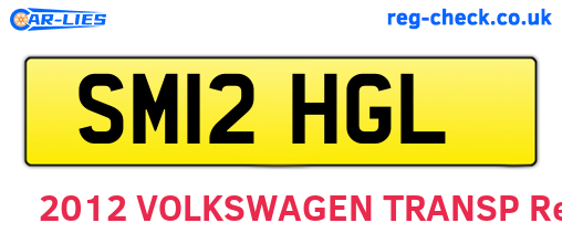SM12HGL are the vehicle registration plates.