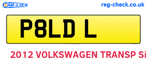 P8LDL are the vehicle registration plates.