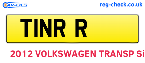 T1NRR are the vehicle registration plates.