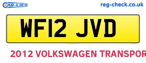 WF12JVD are the vehicle registration plates.