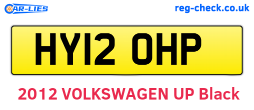 HY12OHP are the vehicle registration plates.
