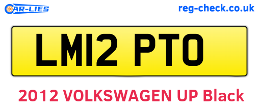 LM12PTO are the vehicle registration plates.