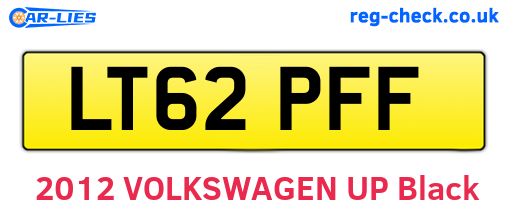 LT62PFF are the vehicle registration plates.
