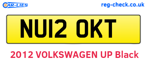 NU12OKT are the vehicle registration plates.
