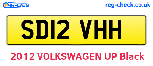 SD12VHH are the vehicle registration plates.