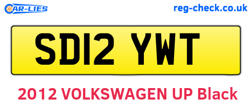 SD12YWT are the vehicle registration plates.
