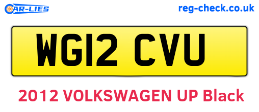 WG12CVU are the vehicle registration plates.