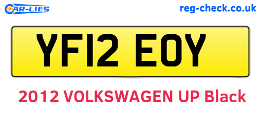 YF12EOY are the vehicle registration plates.