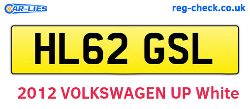 HL62GSL are the vehicle registration plates.