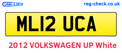 ML12UCA are the vehicle registration plates.