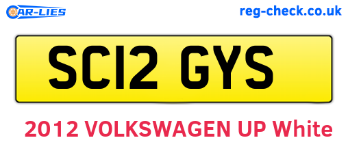 SC12GYS are the vehicle registration plates.