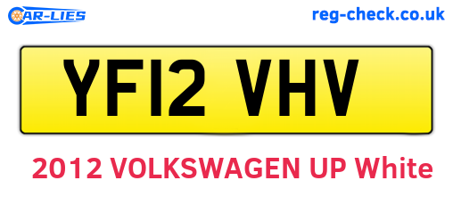 YF12VHV are the vehicle registration plates.