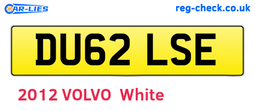 DU62LSE are the vehicle registration plates.
