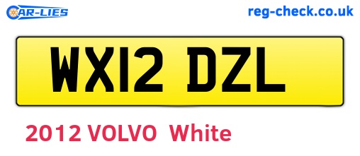 WX12DZL are the vehicle registration plates.