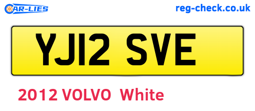 YJ12SVE are the vehicle registration plates.