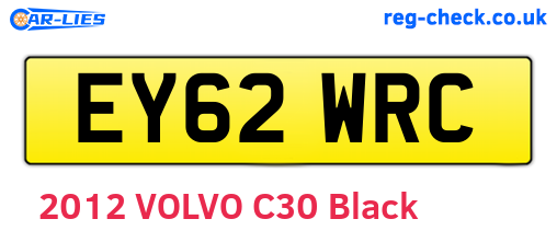 EY62WRC are the vehicle registration plates.