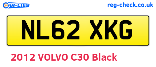 NL62XKG are the vehicle registration plates.