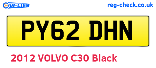 PY62DHN are the vehicle registration plates.