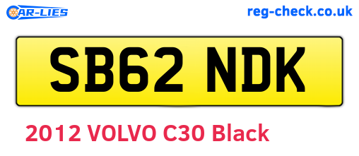 SB62NDK are the vehicle registration plates.