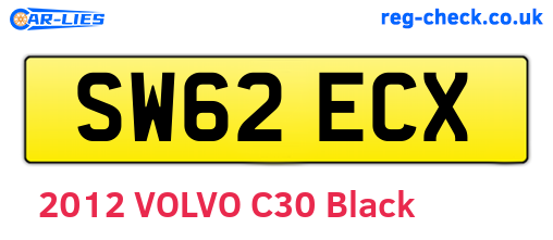 SW62ECX are the vehicle registration plates.