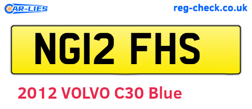 NG12FHS are the vehicle registration plates.