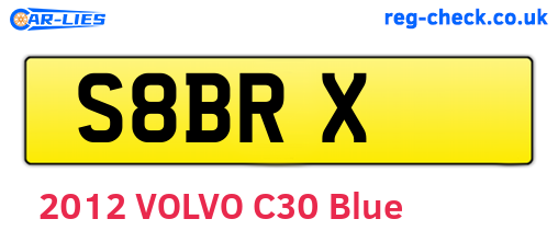 S8BRX are the vehicle registration plates.