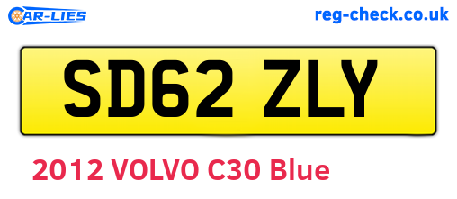 SD62ZLY are the vehicle registration plates.