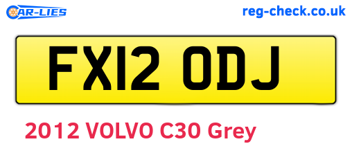 FX12ODJ are the vehicle registration plates.