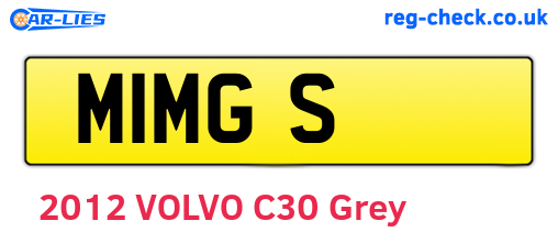 M1MGS are the vehicle registration plates.