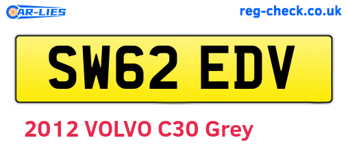 SW62EDV are the vehicle registration plates.
