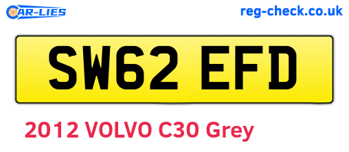 SW62EFD are the vehicle registration plates.