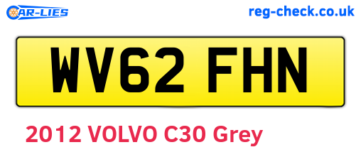 WV62FHN are the vehicle registration plates.