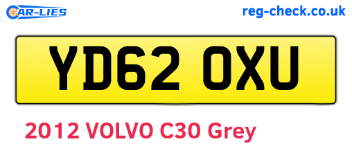 YD62OXU are the vehicle registration plates.