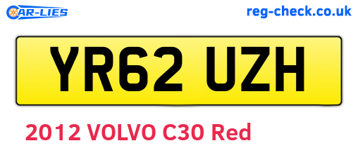 YR62UZH are the vehicle registration plates.