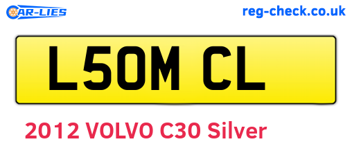 L50MCL are the vehicle registration plates.