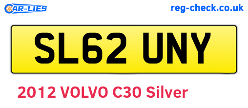 SL62UNY are the vehicle registration plates.