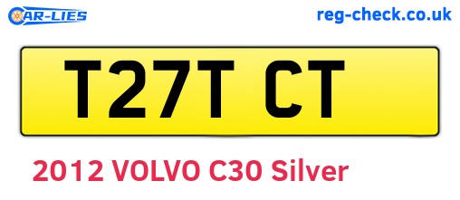 T27TCT are the vehicle registration plates.