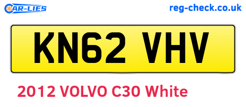 KN62VHV are the vehicle registration plates.