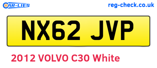 NX62JVP are the vehicle registration plates.