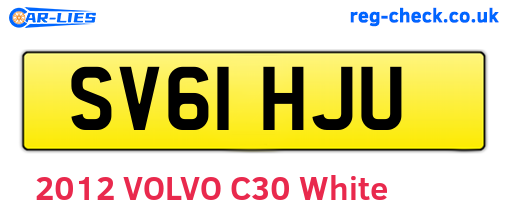 SV61HJU are the vehicle registration plates.