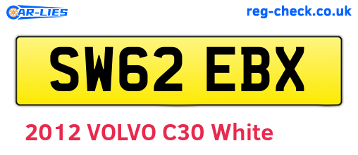 SW62EBX are the vehicle registration plates.
