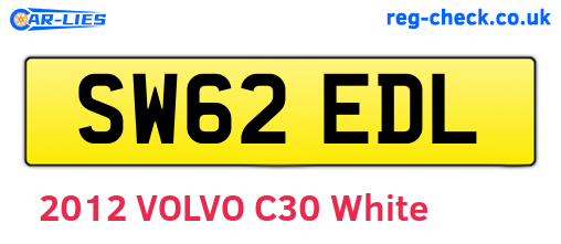 SW62EDL are the vehicle registration plates.